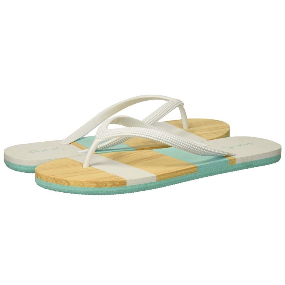 NWT Striped Flip Flops